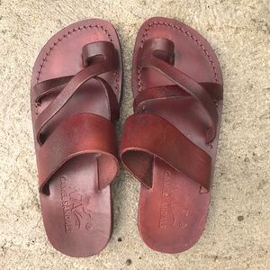 New Genuine Leather Sandals Women’s Sz 8 (38), Jerusalem/ Israel Sandals